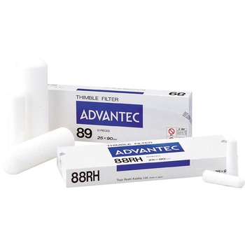 圆柱形滤纸（86R 号）ADVANTEC东洋内径 19.6 毫米，外径 23 毫米，长度 90 毫米（25 件）